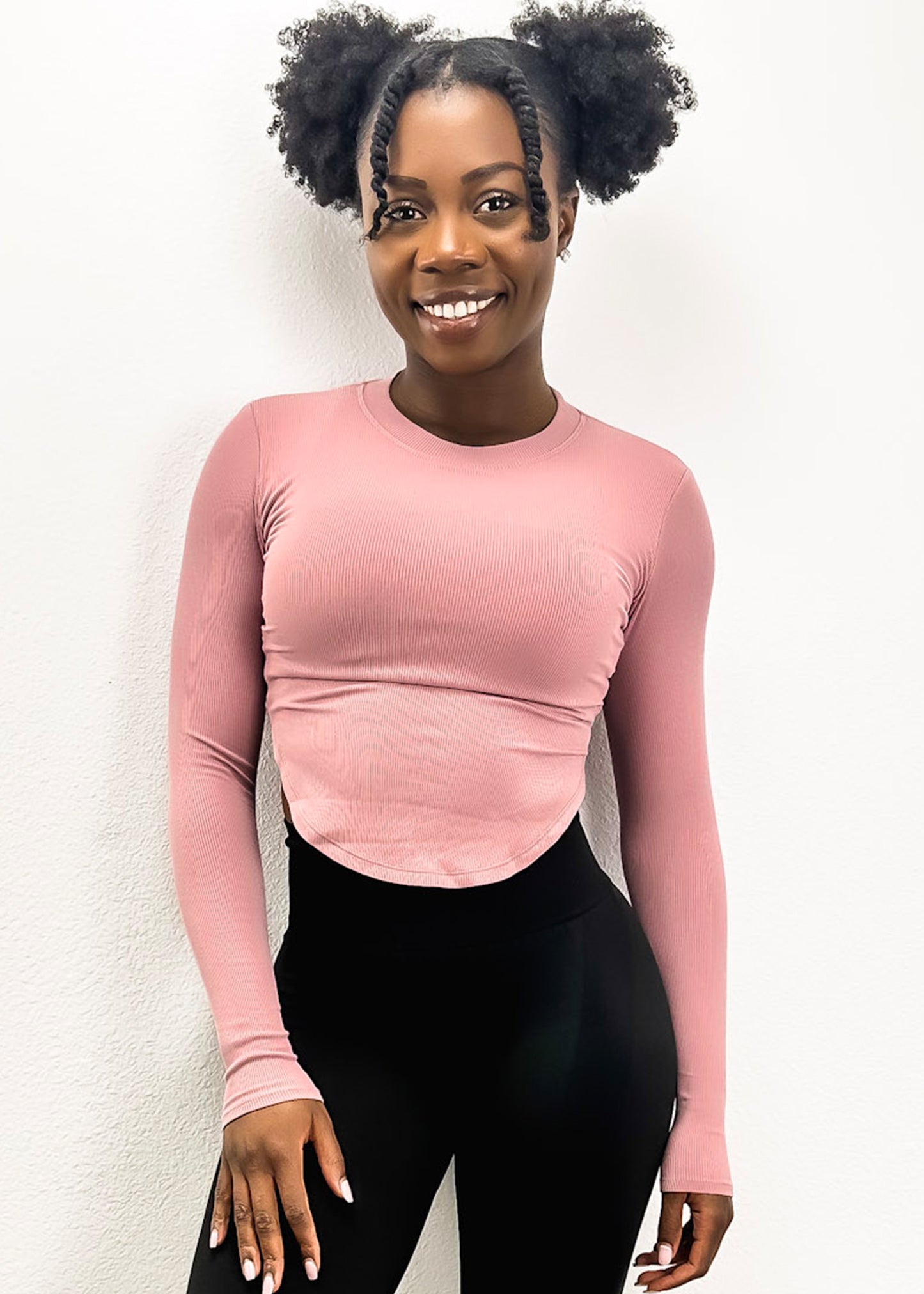 Slim Fit Long Sleeve Contouring Top