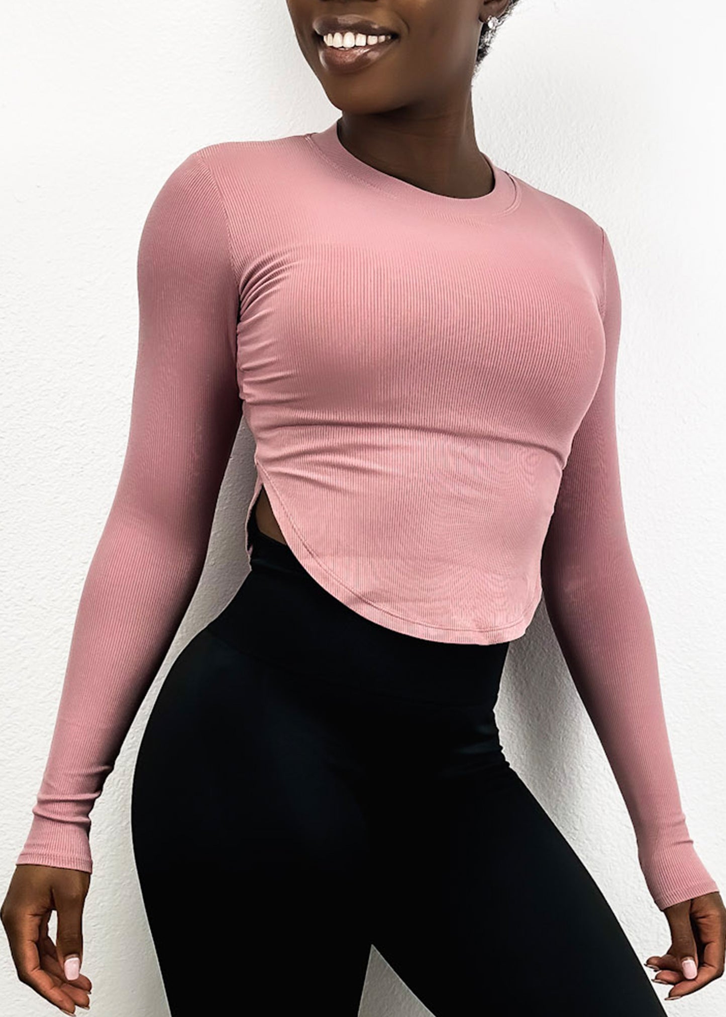 Slim Fit Long Sleeve Contouring Top
