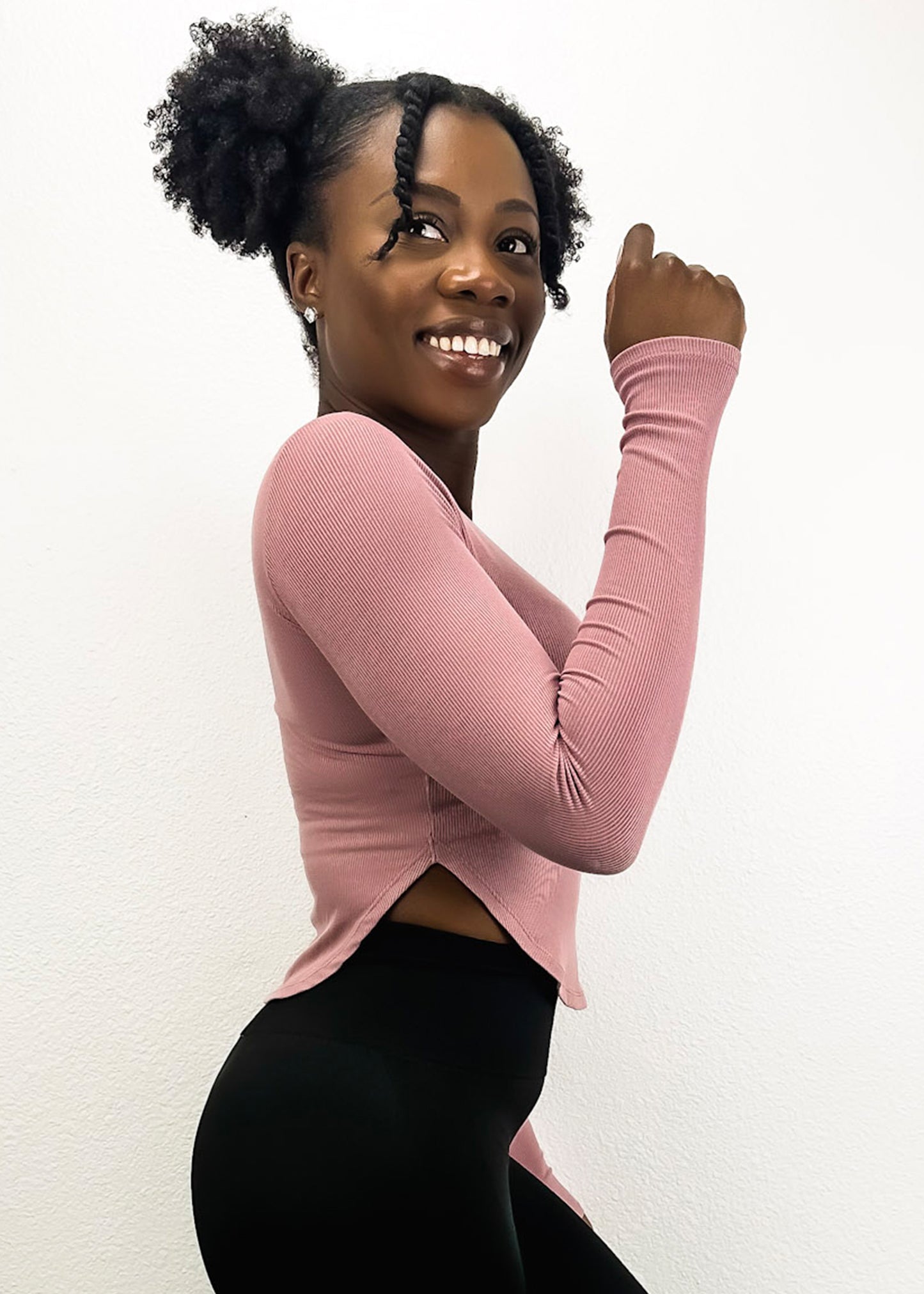Slim Fit Long Sleeve Contouring Top