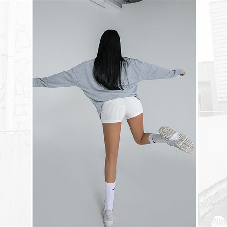 Ribbed High Rise Soft Shorts