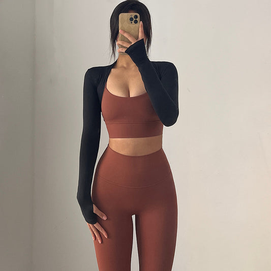 Tight Fit Long Sleeve Cardigan Shawl