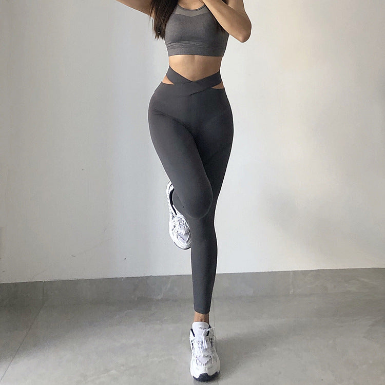 Cross V Waist Leggings