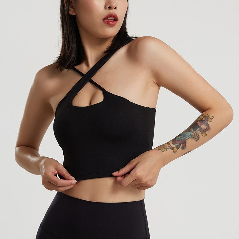 Asymmetrical Straps Multi Wear Bra Tank