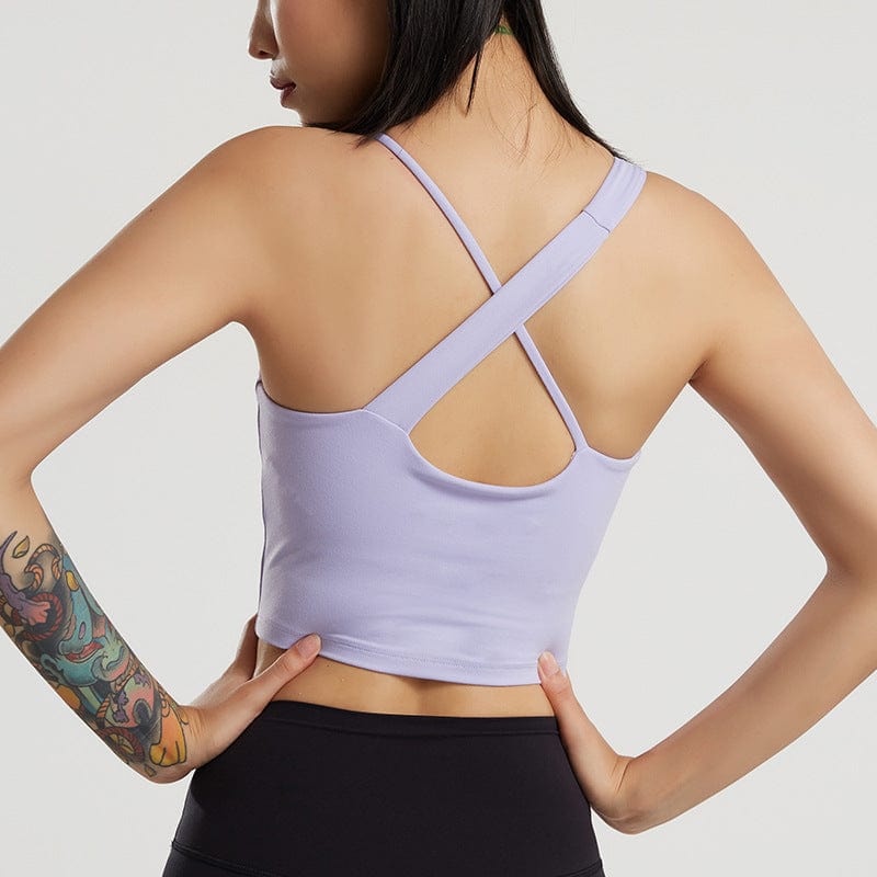 Asymmetrical Straps Multi Wear Bra Tank