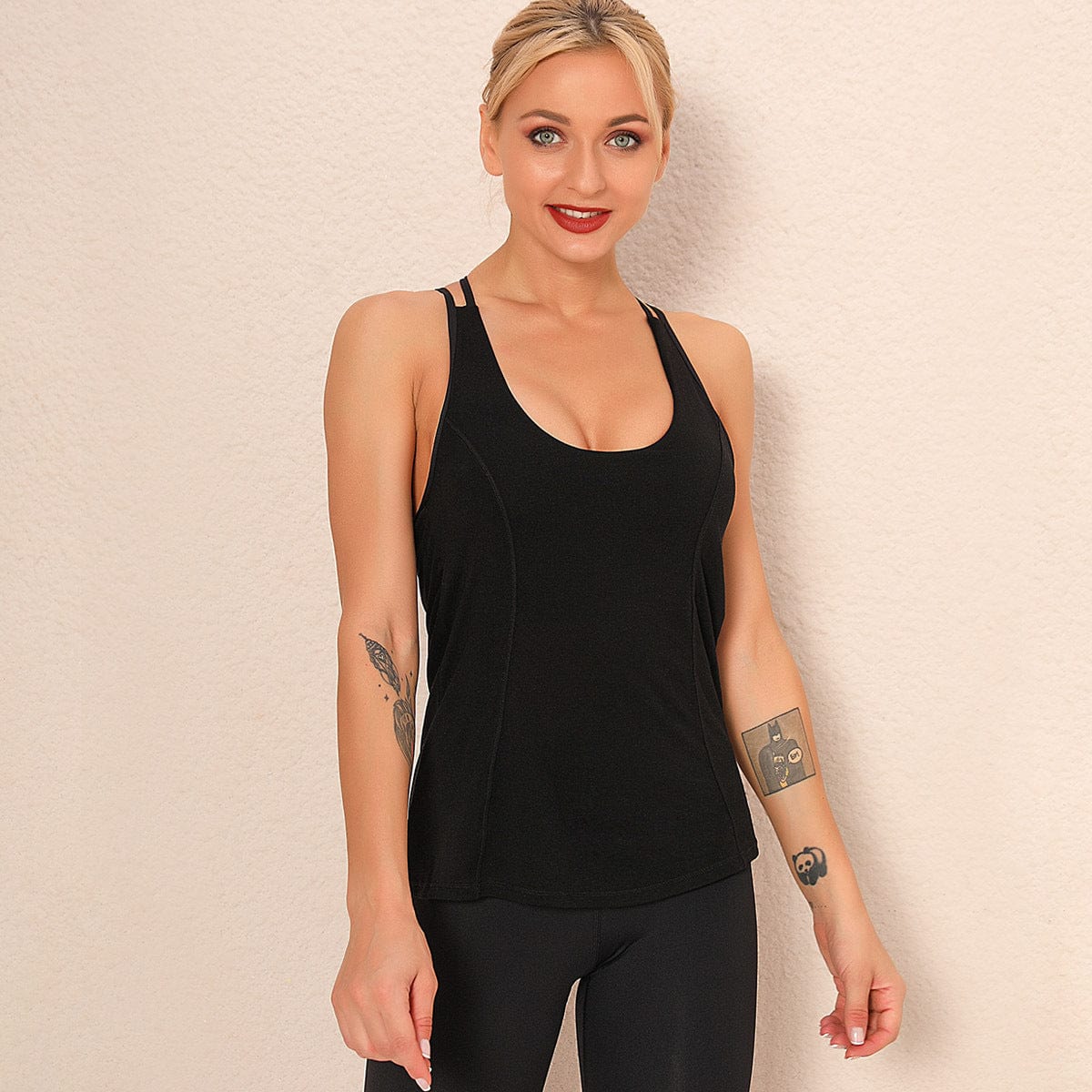 Double Lined Sleeveless Tank Top