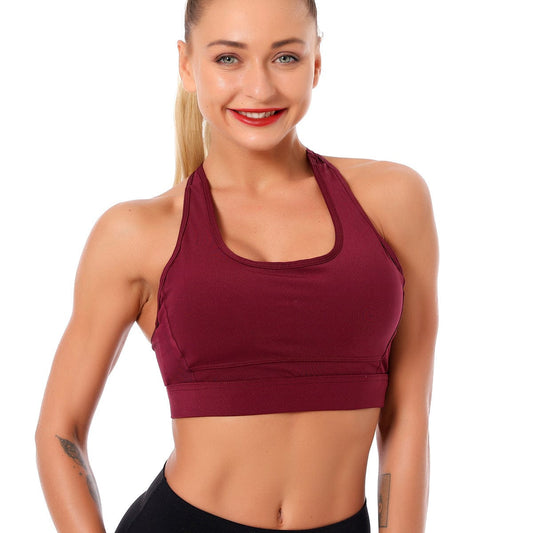 Scoop Halter Racerback Sports Bra