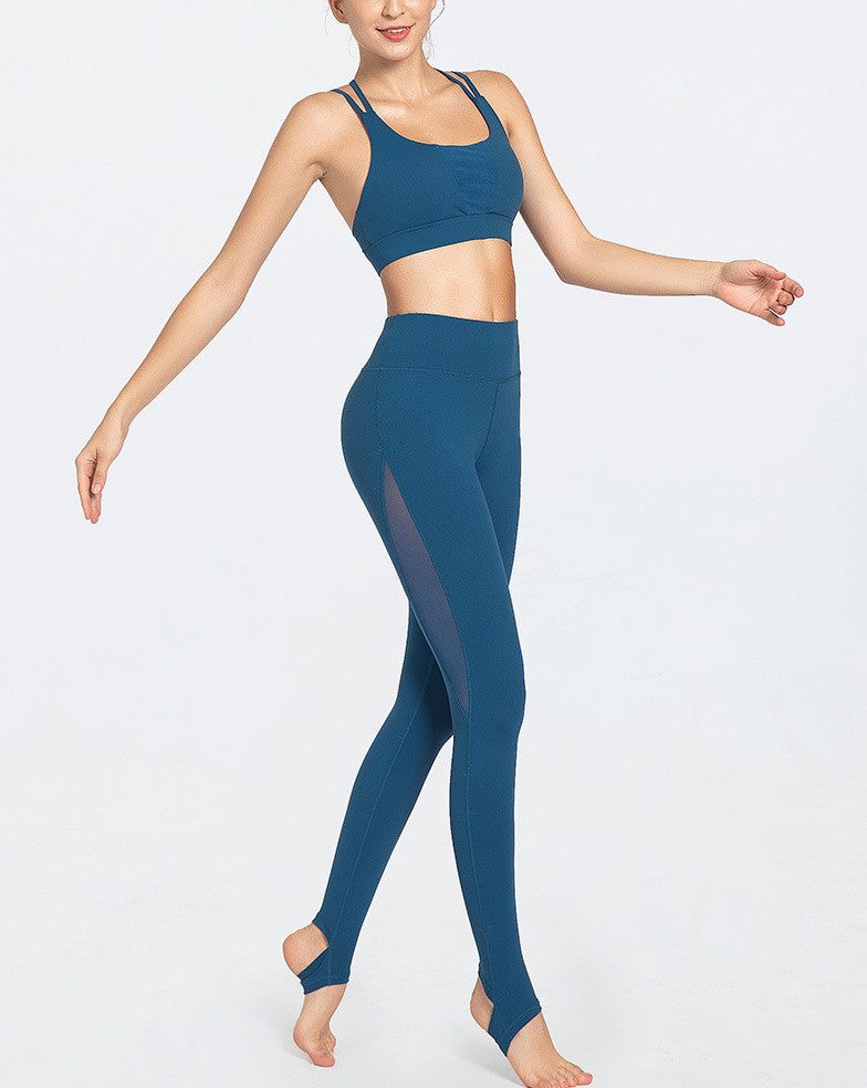 Mesh Paneling Strappy Two Piece Set