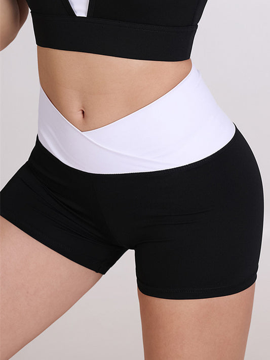 Crossing Waistband Active Shorts