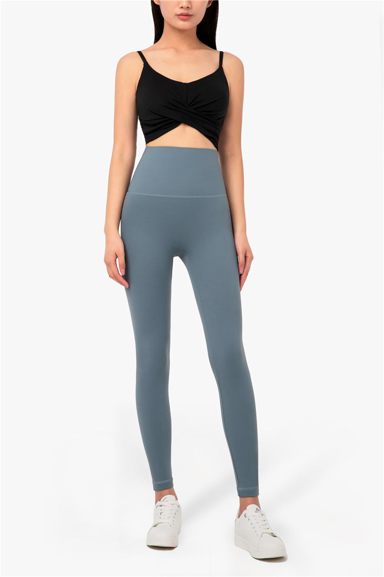 Ruched Twist Front Sports Bra