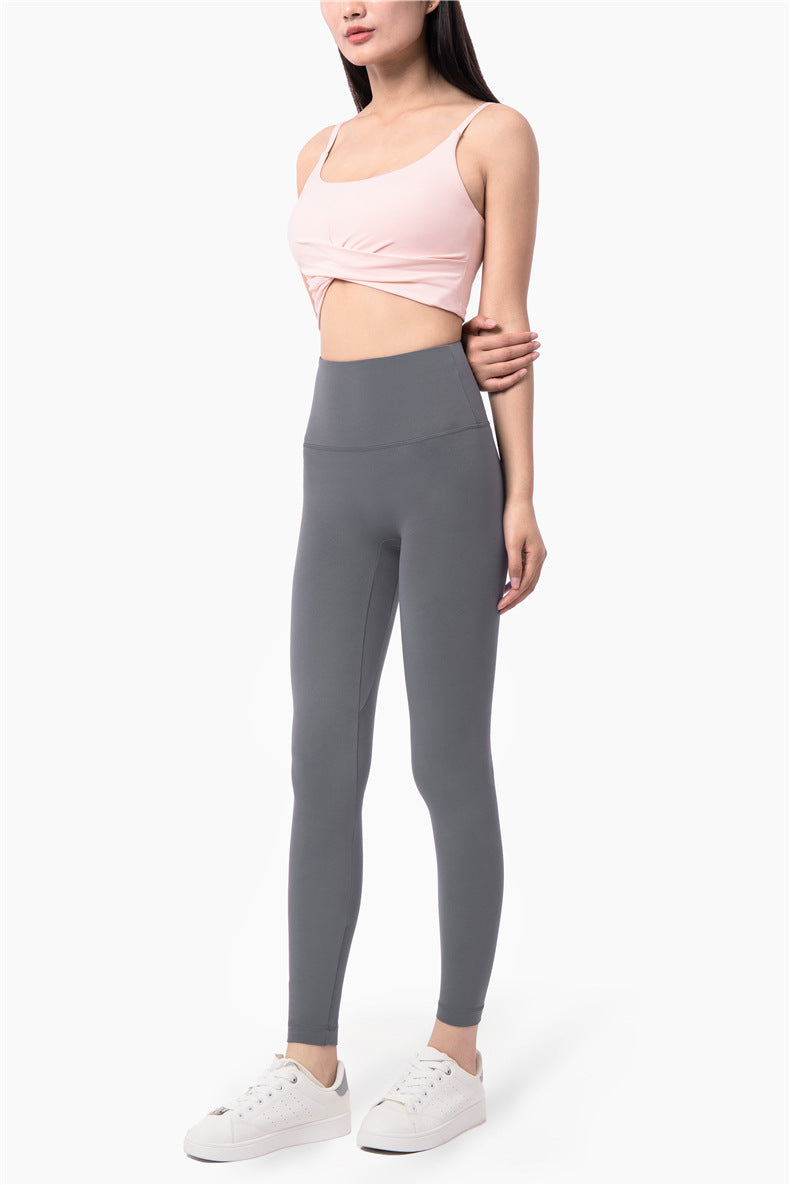 Ruched Twist Front Sports Bra