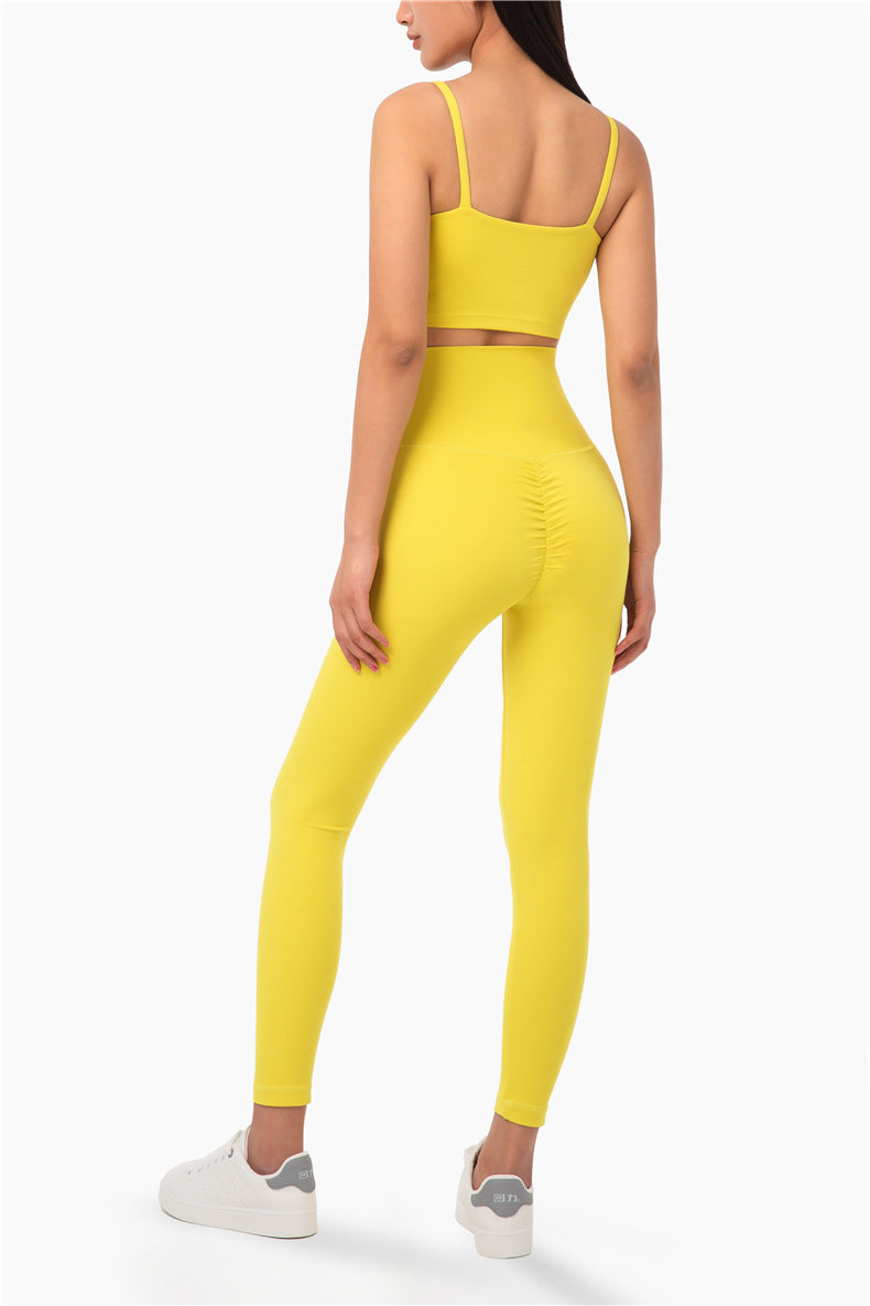 Ruched Twist Front Sports Bra