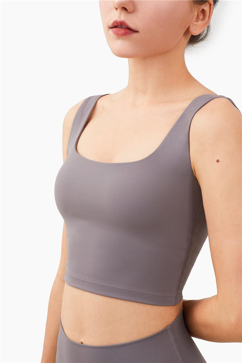 Scoop Neck Cropped Tank Top