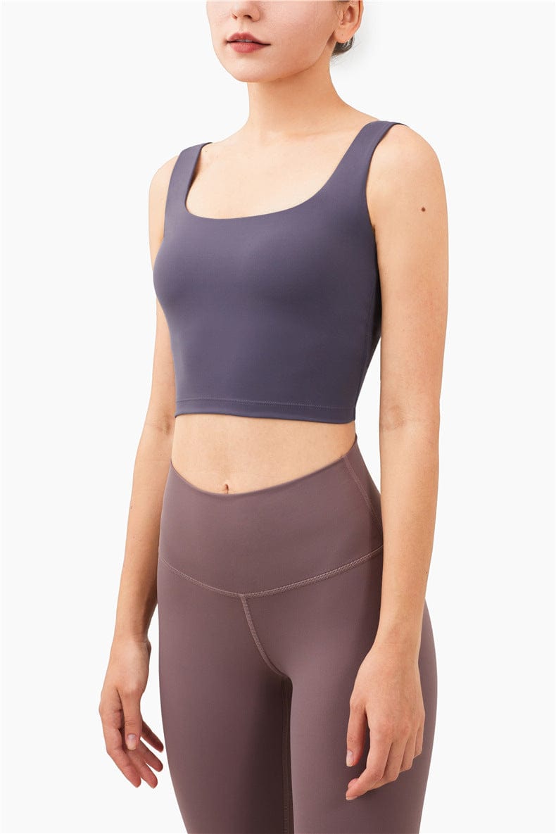 Scoop Neck Cropped Tank Top