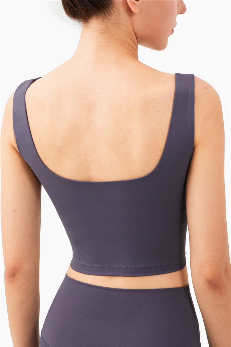 Scoop Neck Cropped Tank Top