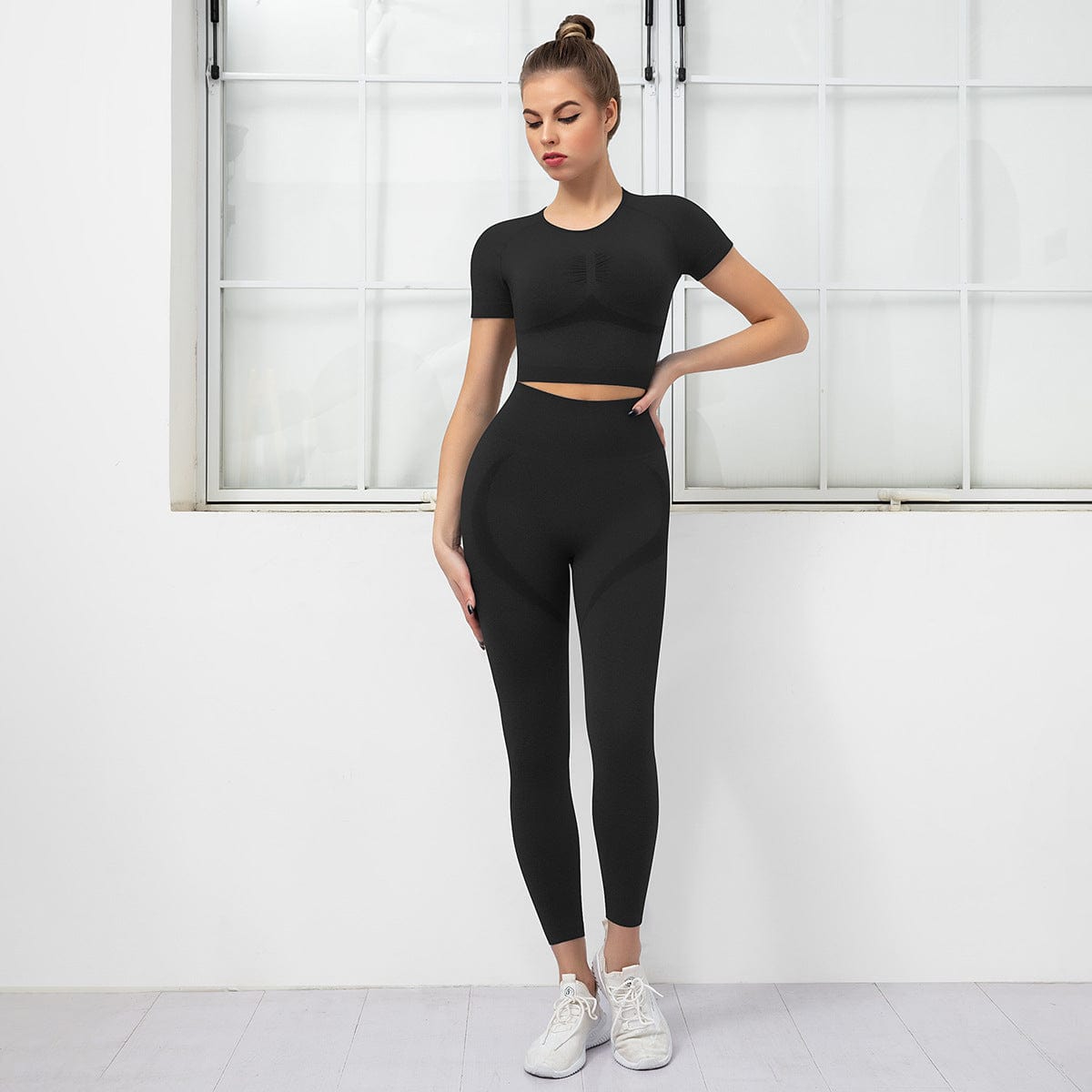 Sculpting Active Top & Leggings Two Piece Set