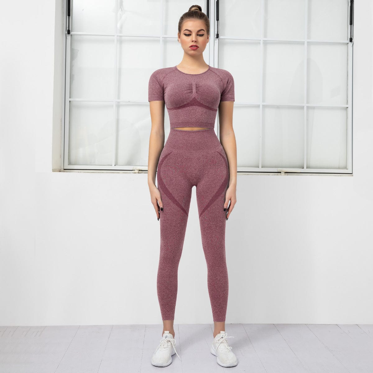 Sculpting Active Top & Leggings Two Piece Set
