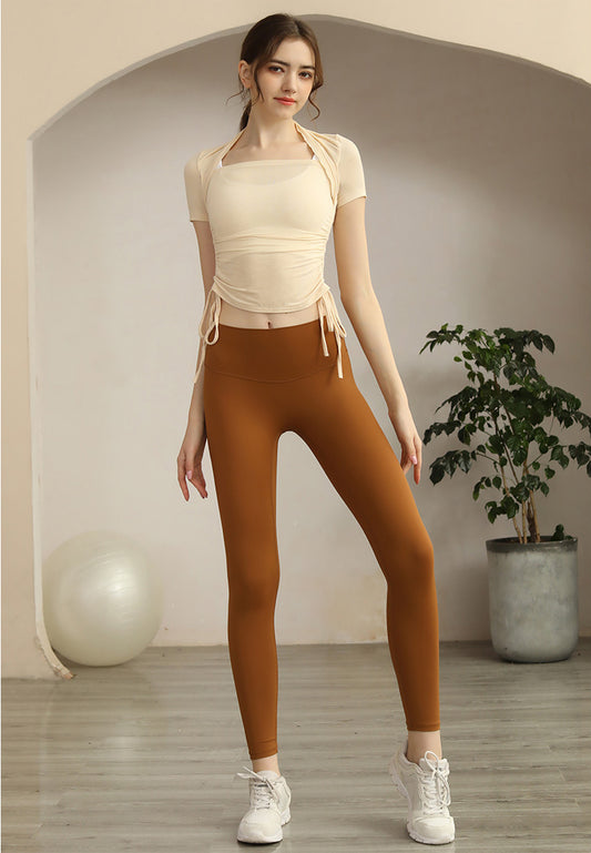 Drawstring Short Sleep Active Top