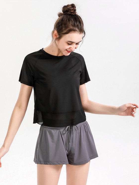 Mesh Lined Relaxed Active Top