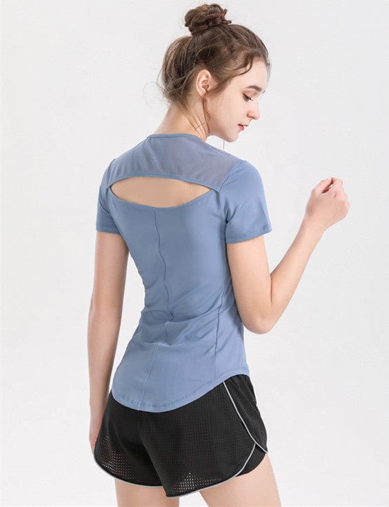 Open Back Short Sleeve Top