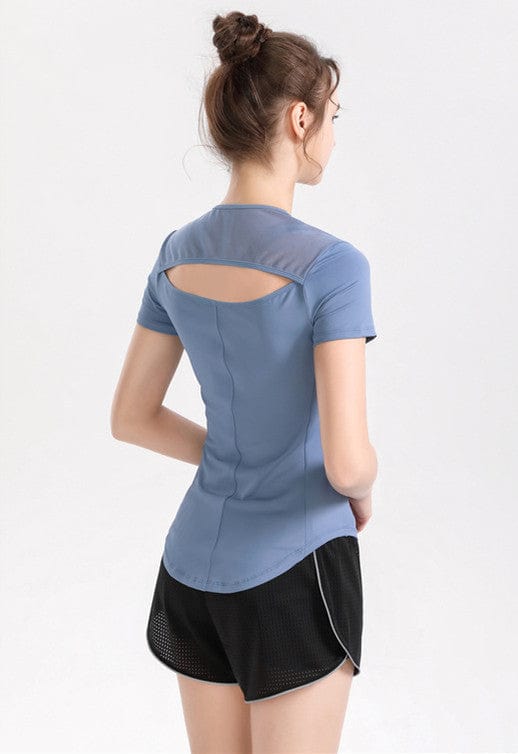 Open Back Short Sleeve Top