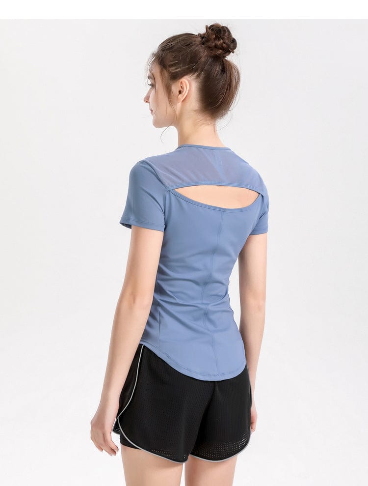 Open Back Short Sleeve Top