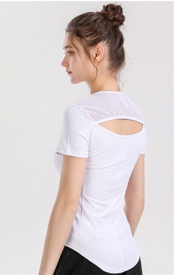 Open Back Short Sleeve Top
