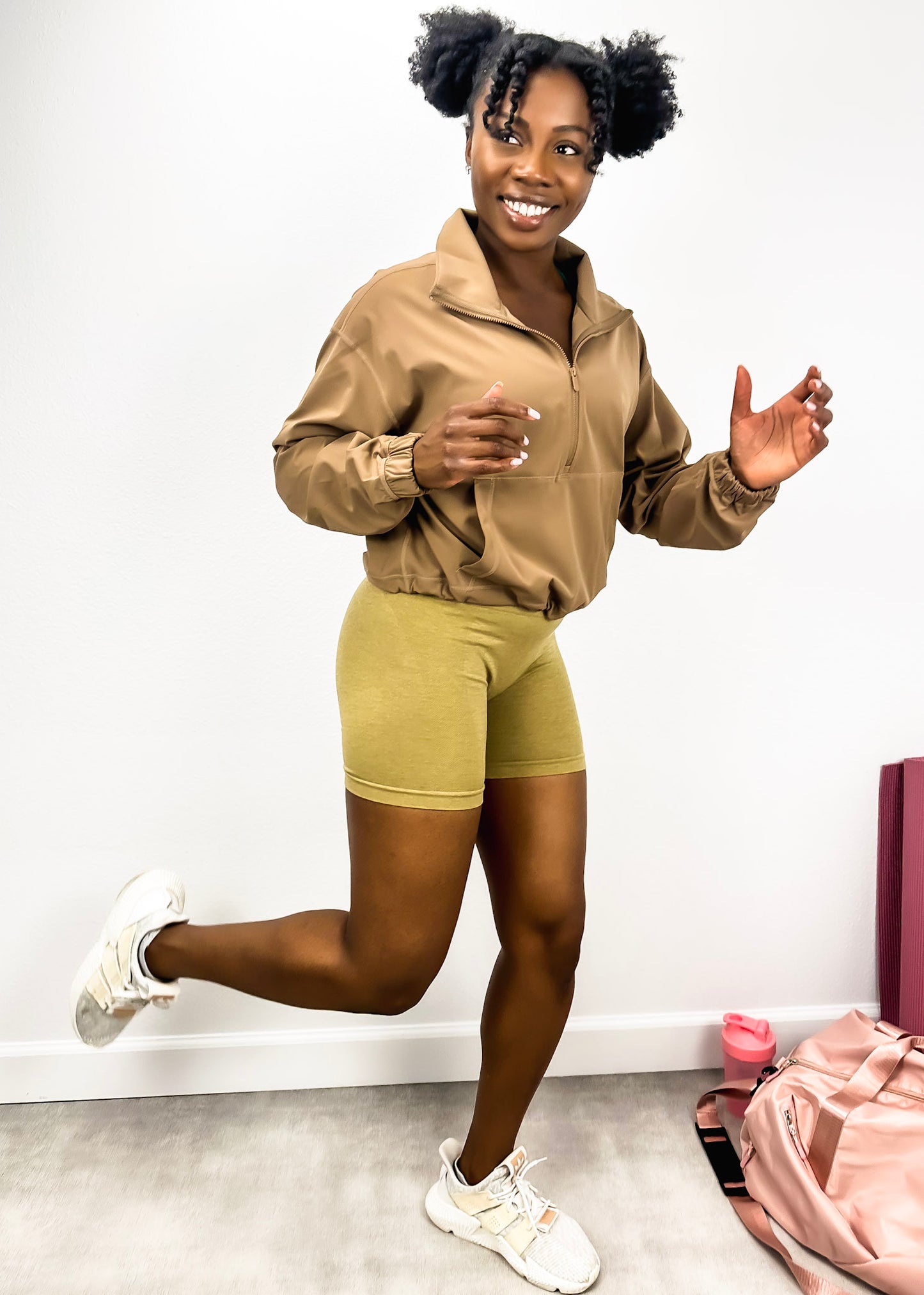 High Waist Side Mesh Active Shorts