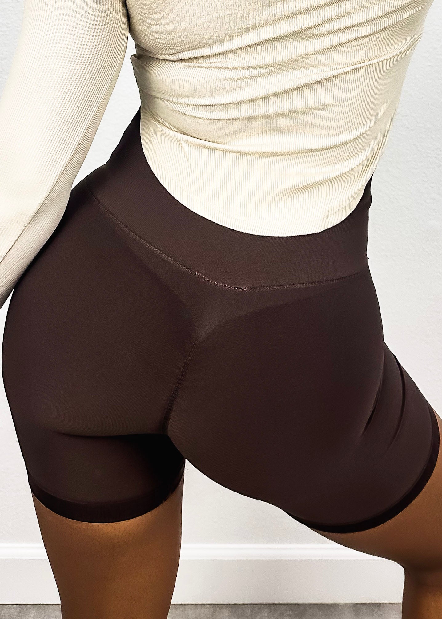 High Waist Side Mesh Active Shorts