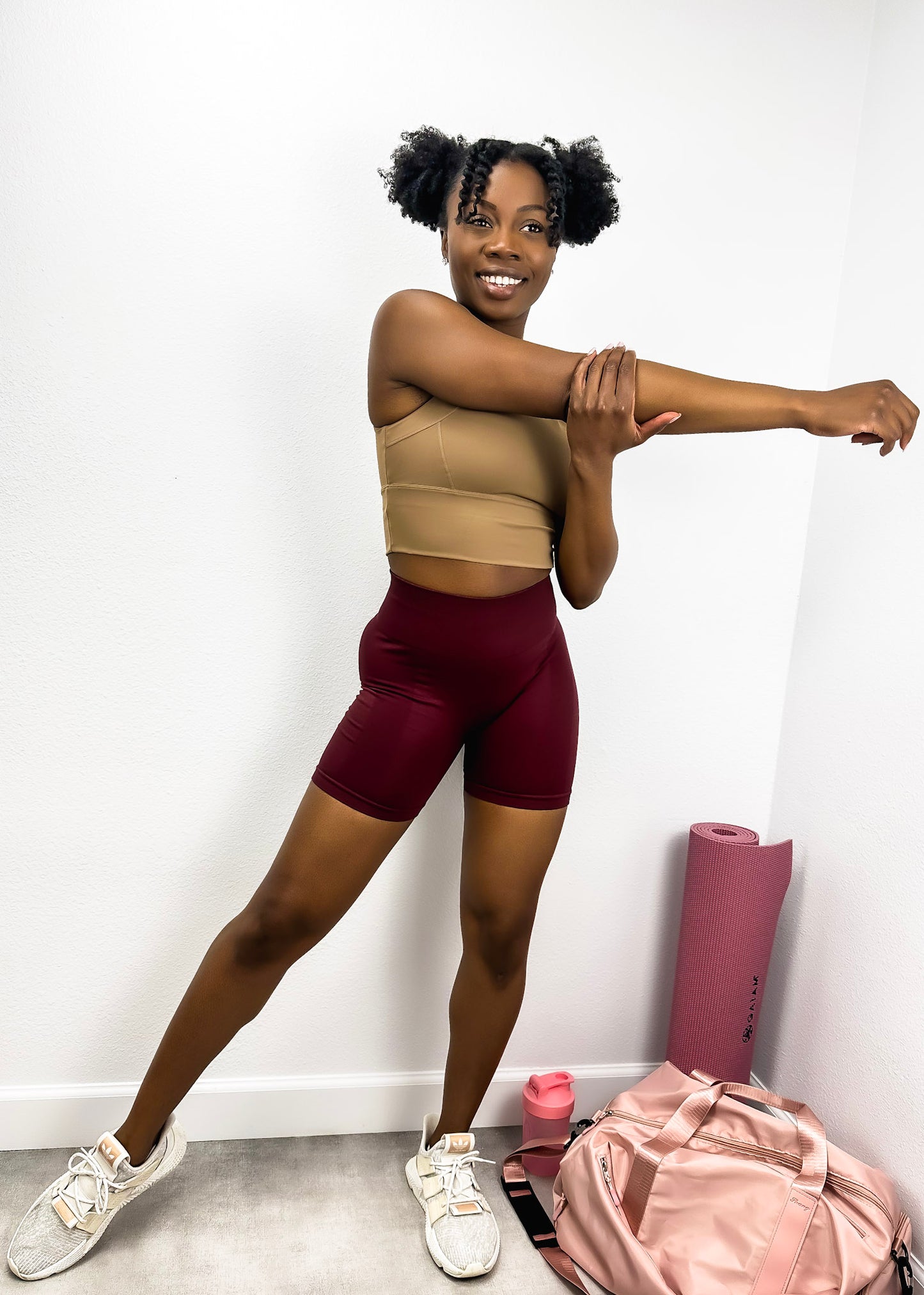 High Waist Side Mesh Active Shorts