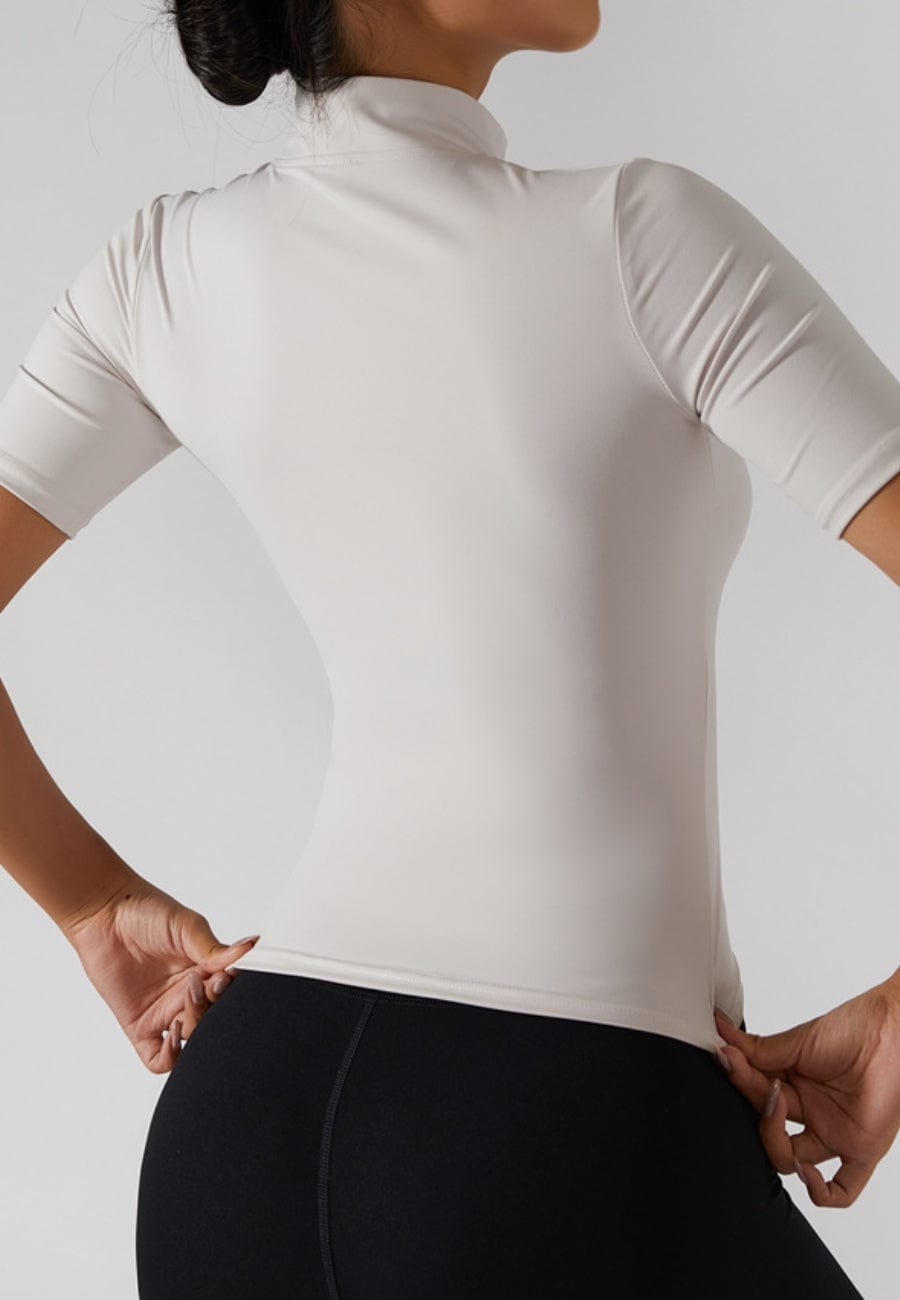 Body Tight Mini Turtle Neck Workout Top