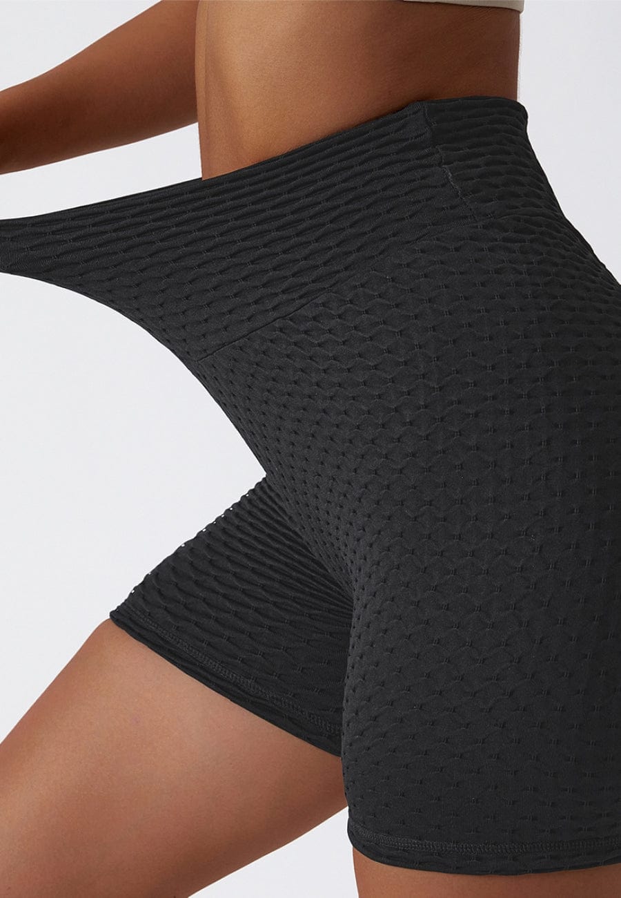 Sculpting Textured Workout Shorts