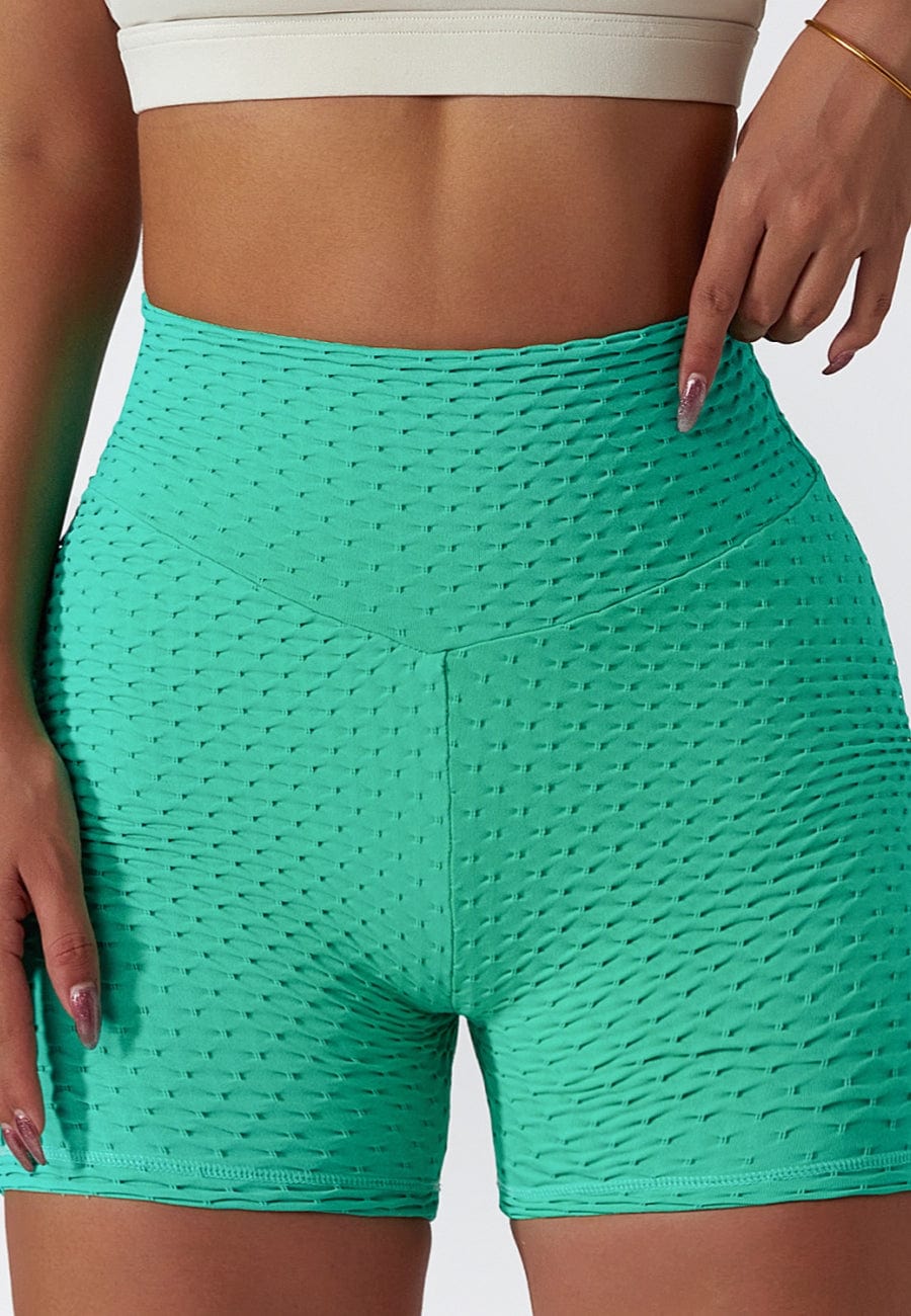 Sculpting Textured Workout Shorts
