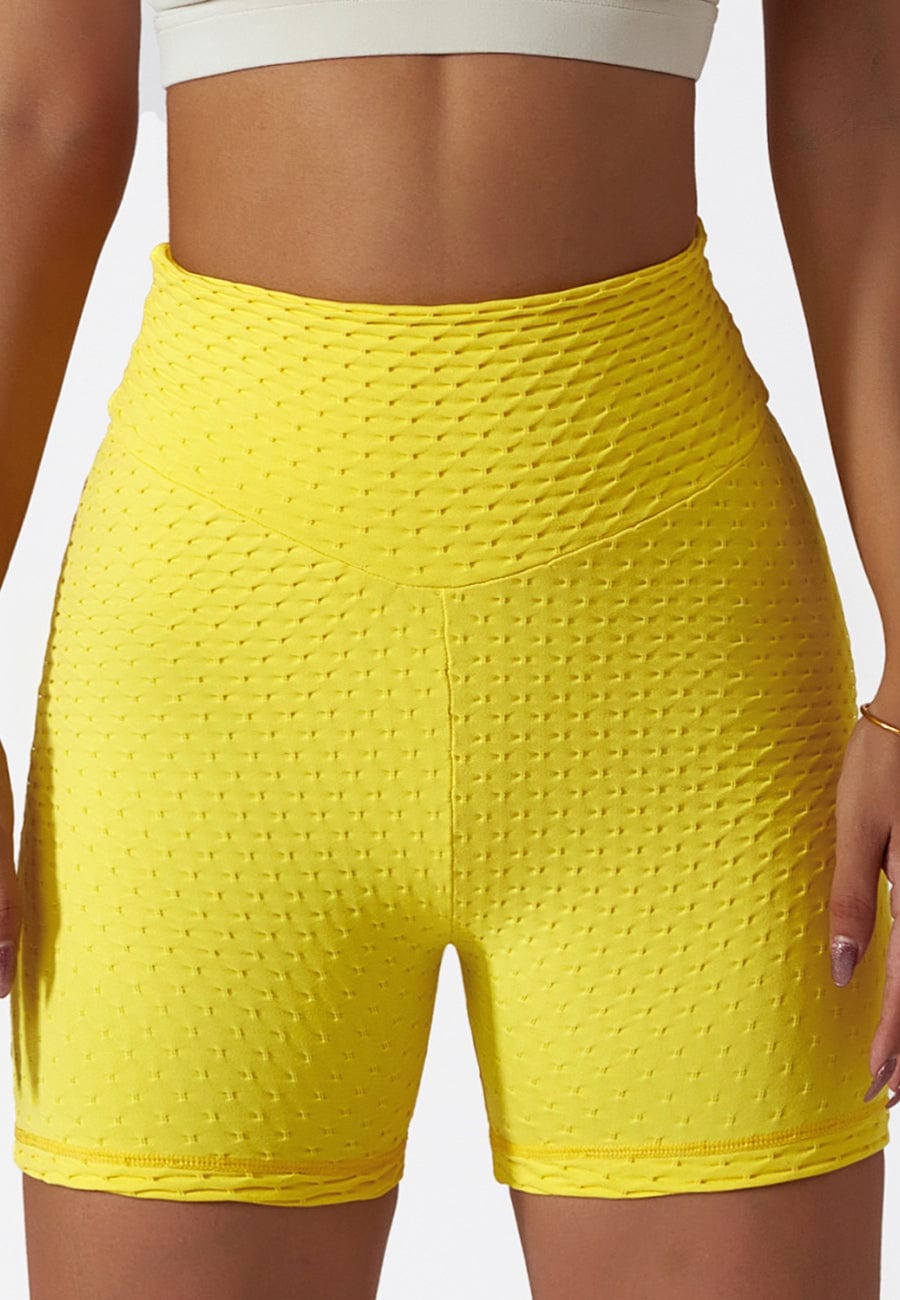 Sculpting Textured Workout Shorts