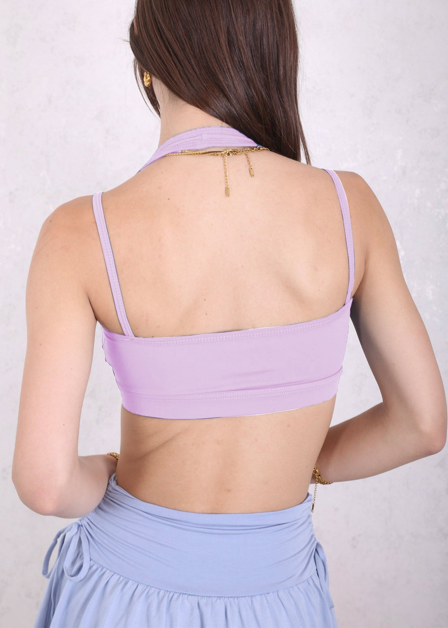 Surplice Neck Double Strap Sports Bra