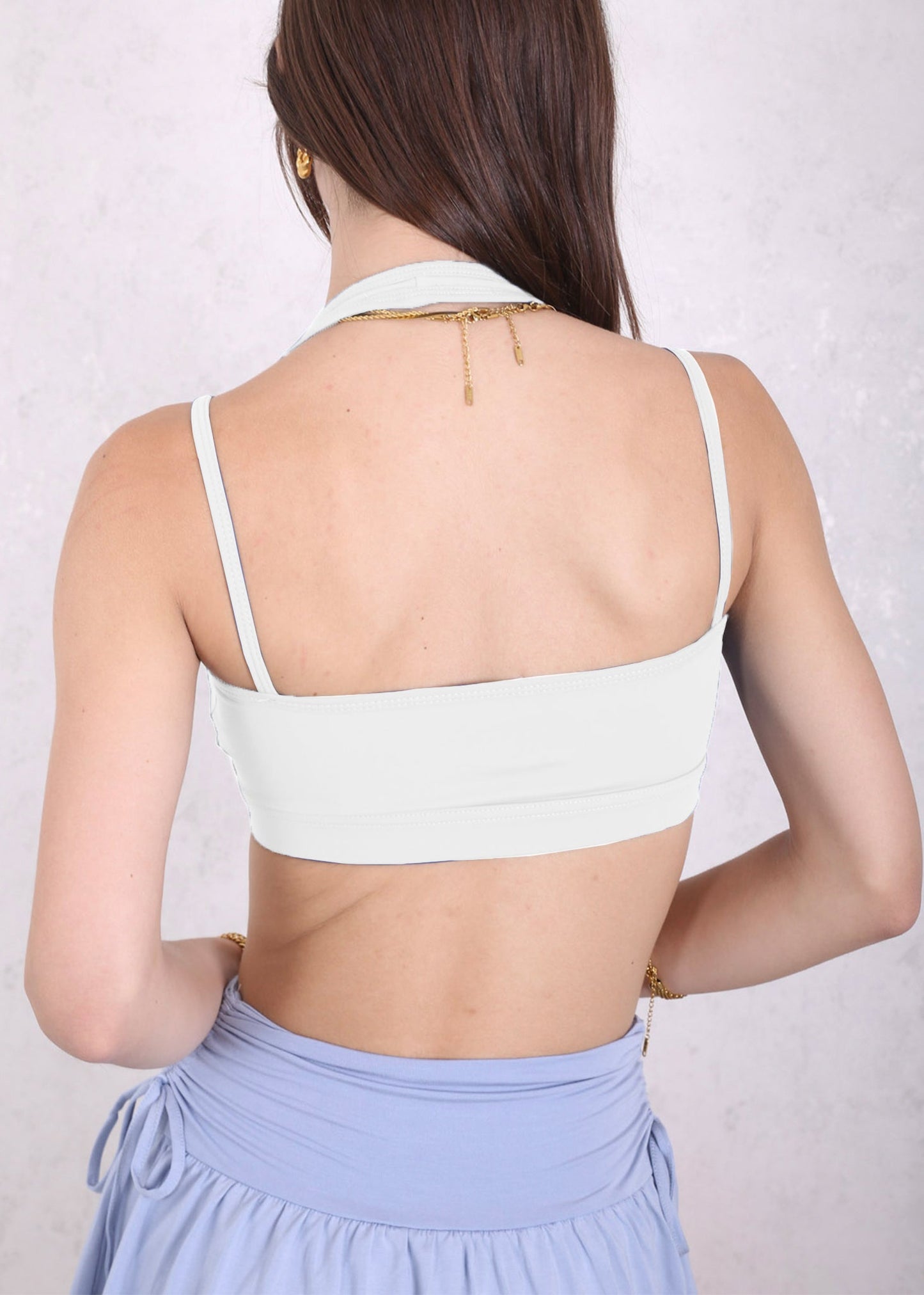Surplice Neck Double Strap Sports Bra