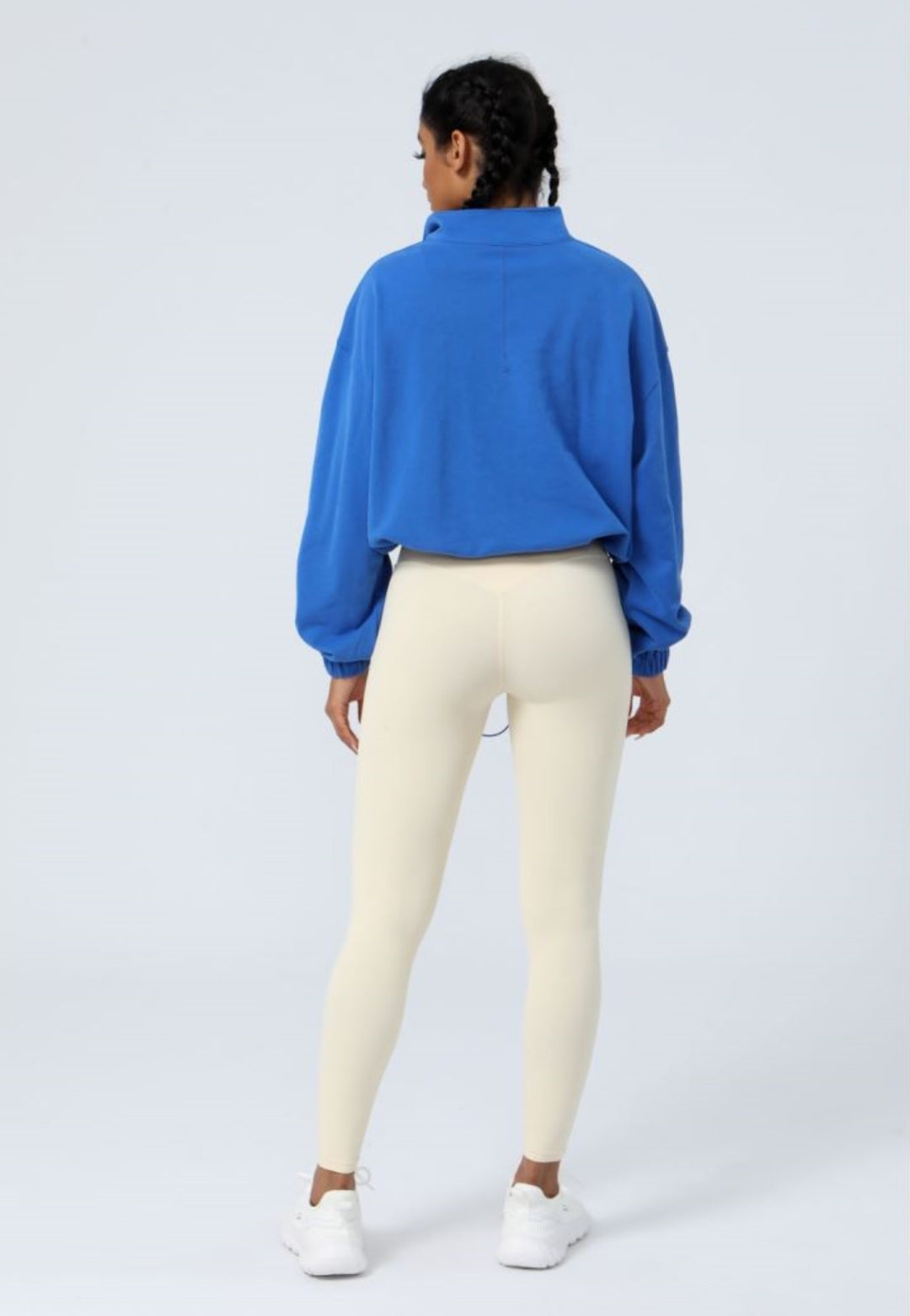Loose Long Sleeve Casual Zipper Jacket Sport Sweatshirt