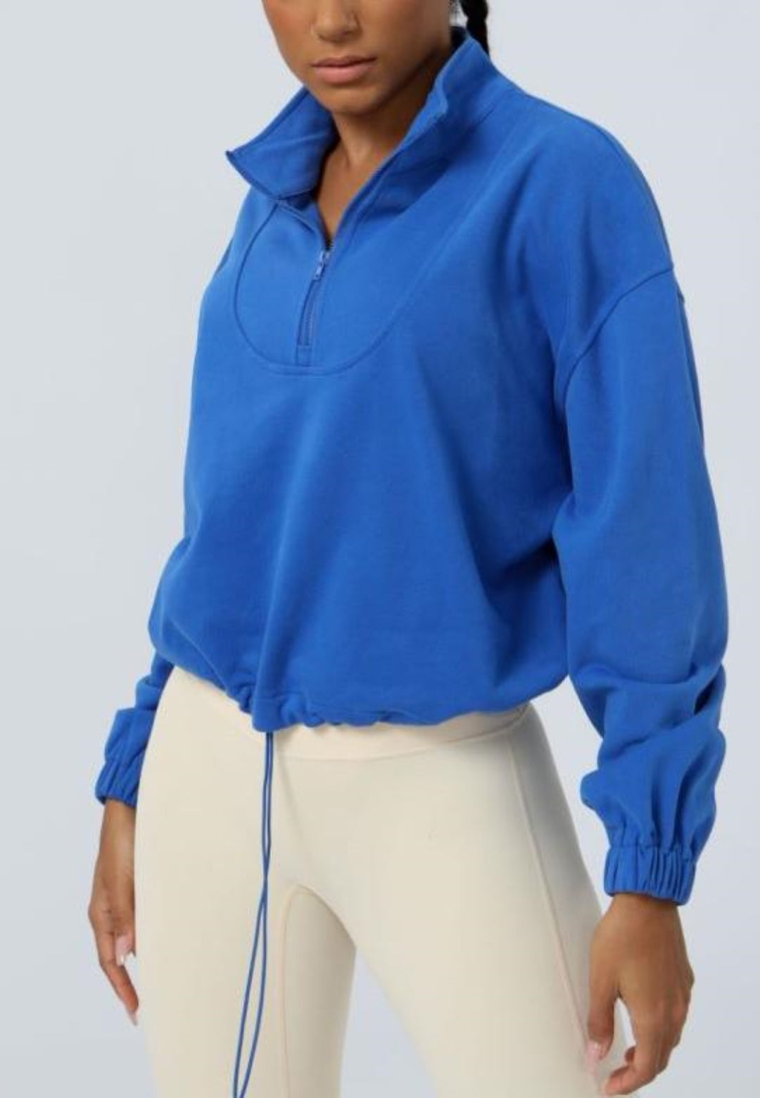 Loose Long Sleeve Casual Zipper Jacket Sport Sweatshirt