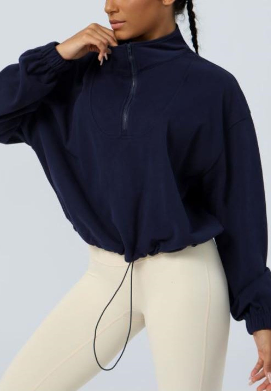 Loose Long Sleeve Casual Zipper Jacket Sport Sweatshirt