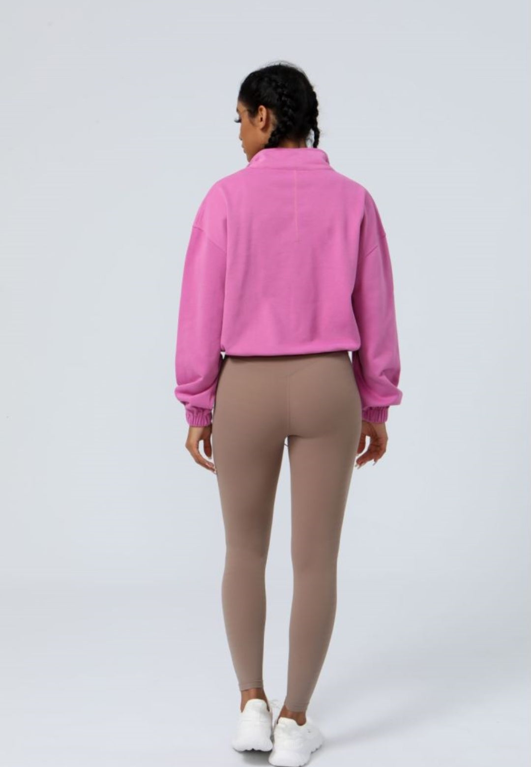 Loose Long Sleeve Casual Zipper Jacket Sport Sweatshirt