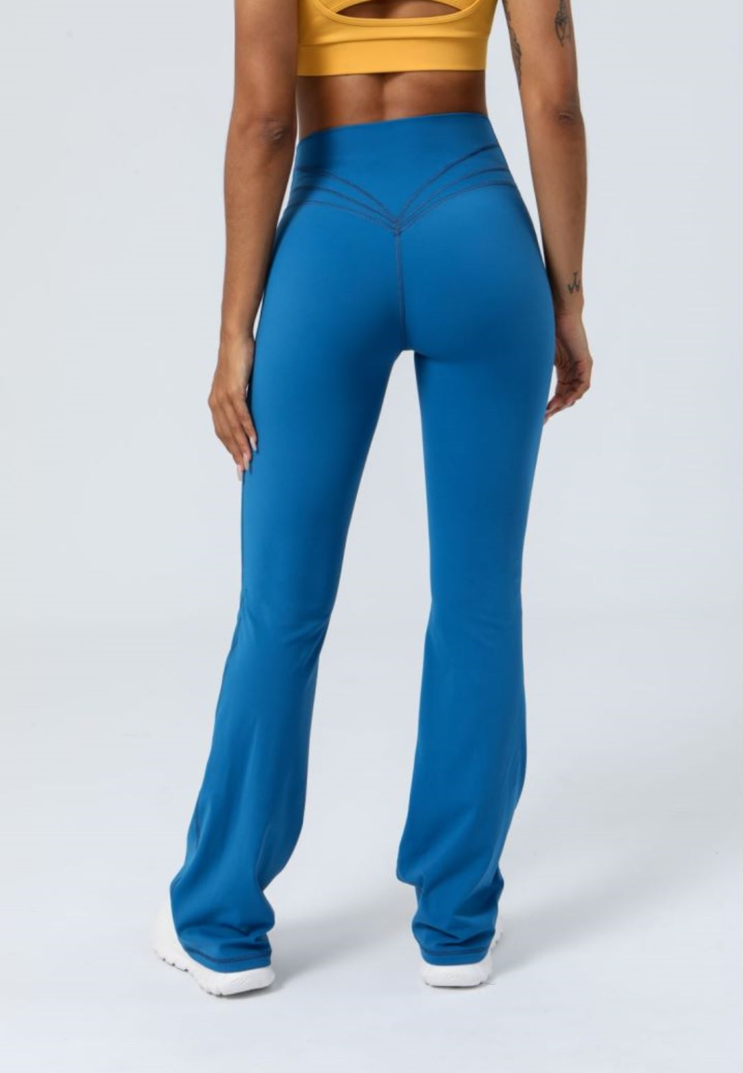 Skinny High Waisted Casual Flared Pants Fitness Sports Pants