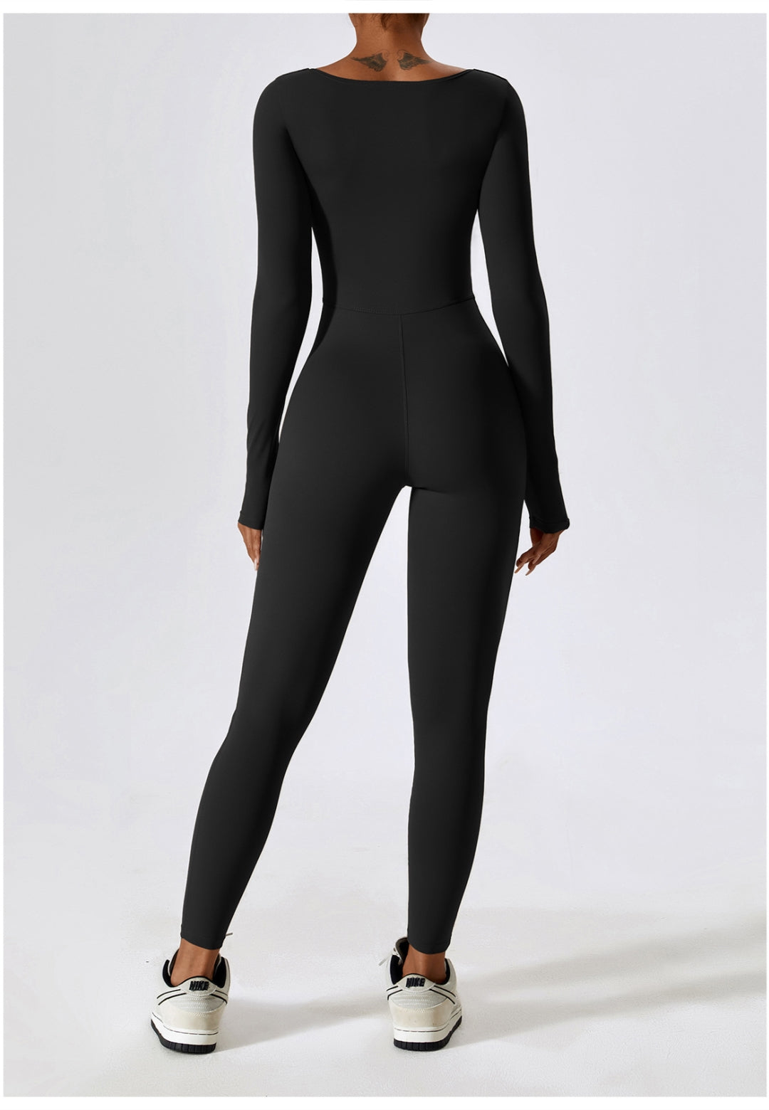 Square Neck Unitard Jumpsuit