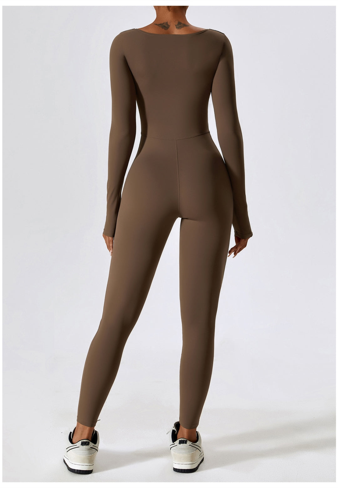Square Neck Unitard Jumpsuit