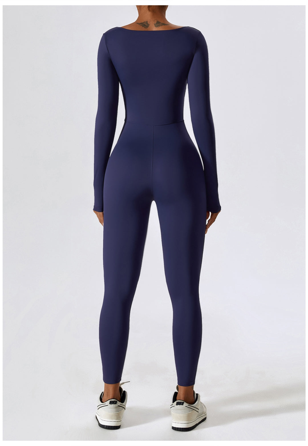 Square Neck Unitard Jumpsuit