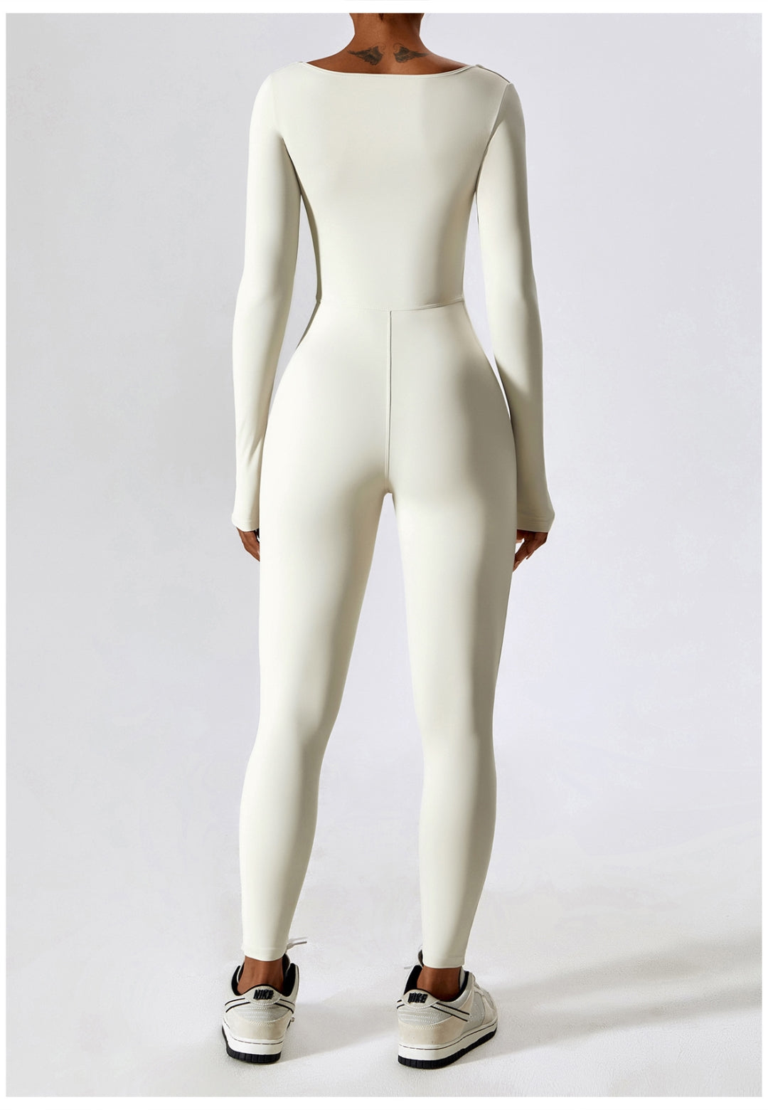 Square Neck Unitard Jumpsuit