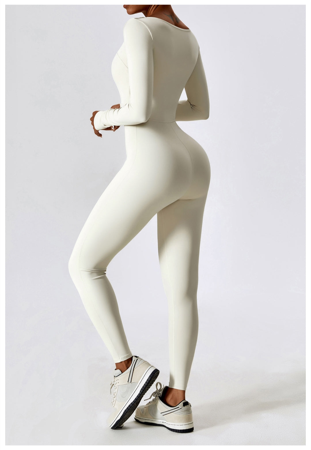 Square Neck Unitard Jumpsuit