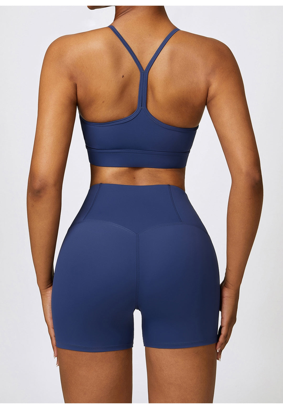 Solid Color Y-Back Activewear Sports Bra