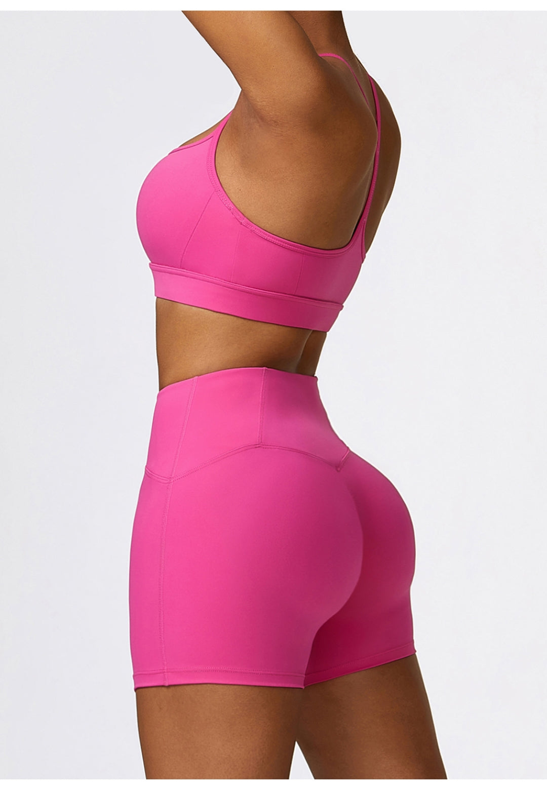 Solid Color Y-Back Activewear Sports Bra