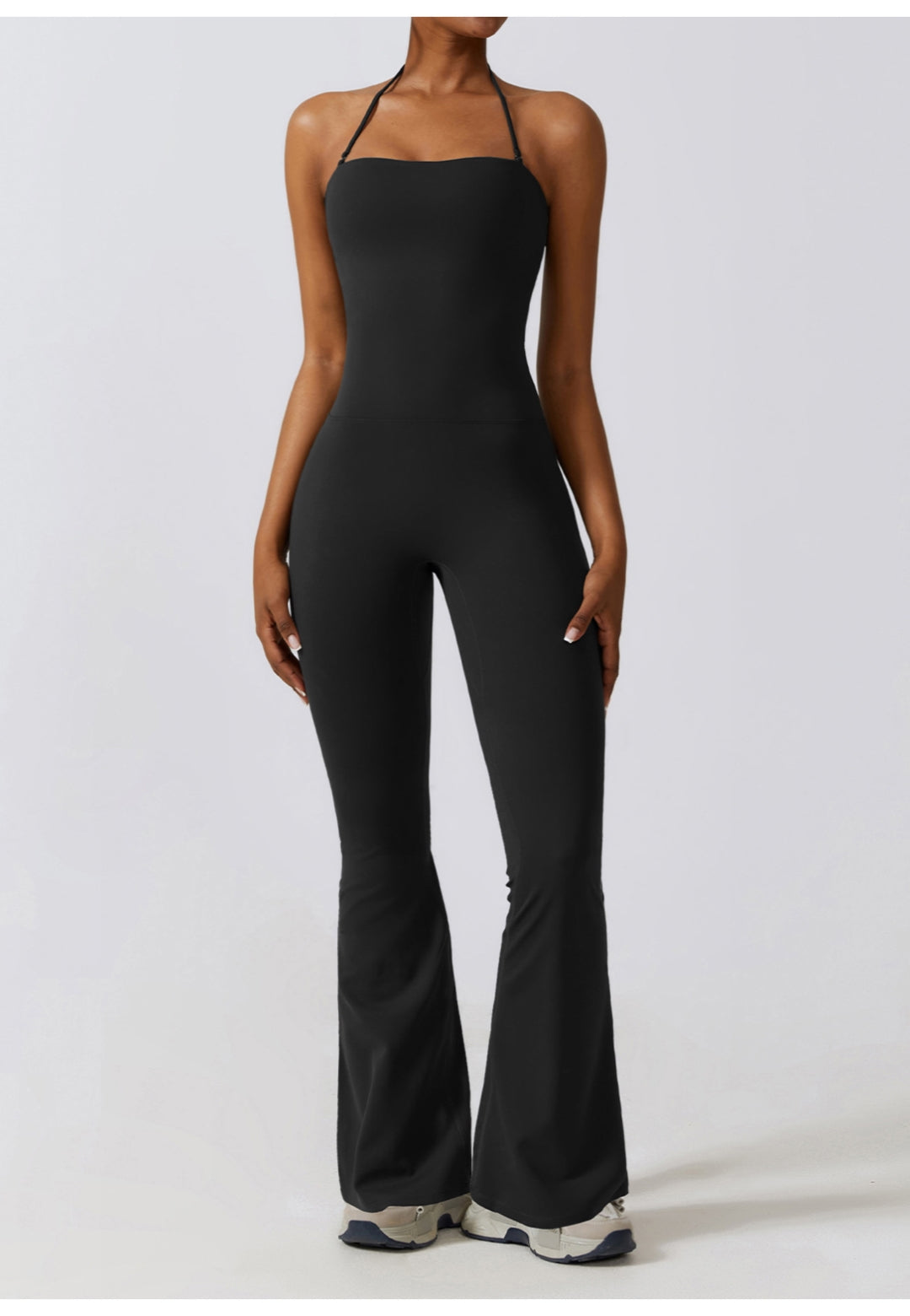 Shirred High Waist Flared Leggings