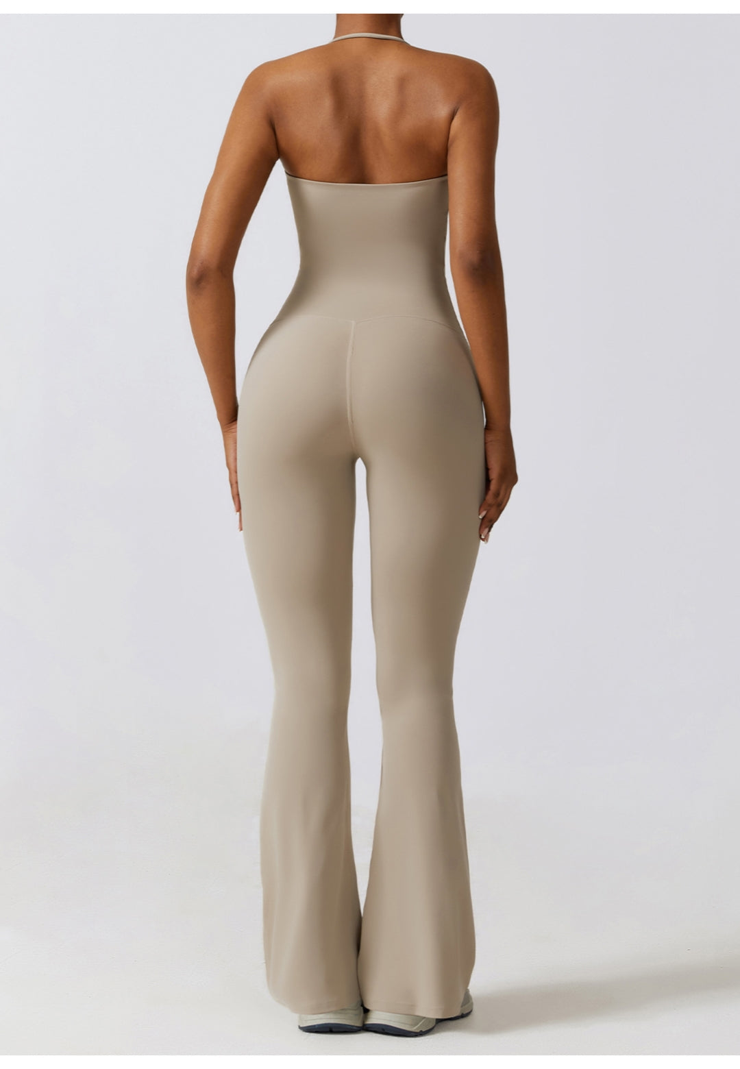 Shirred High Waist Flared Leggings