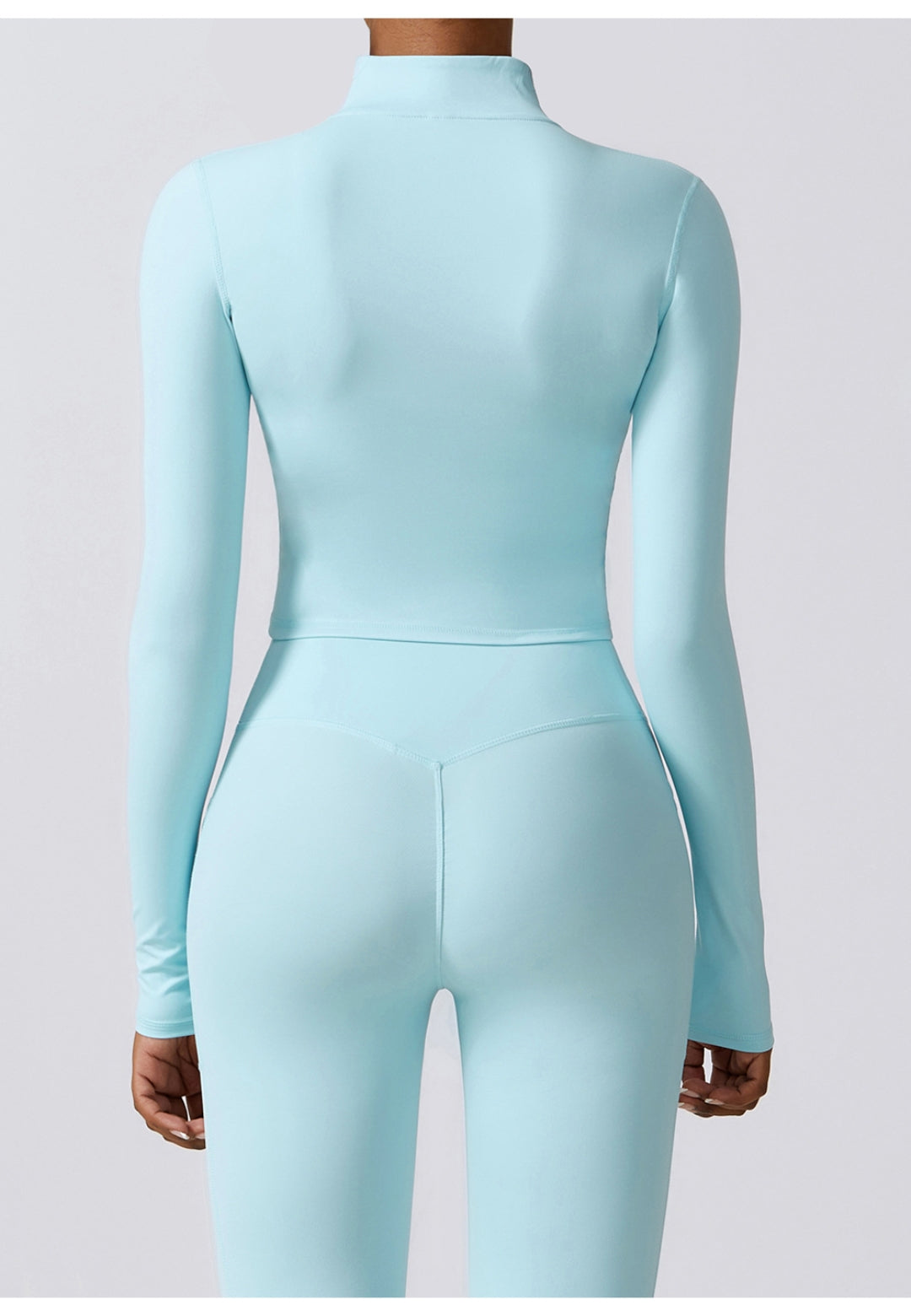 High Collar Zip-Up Sports Jacket